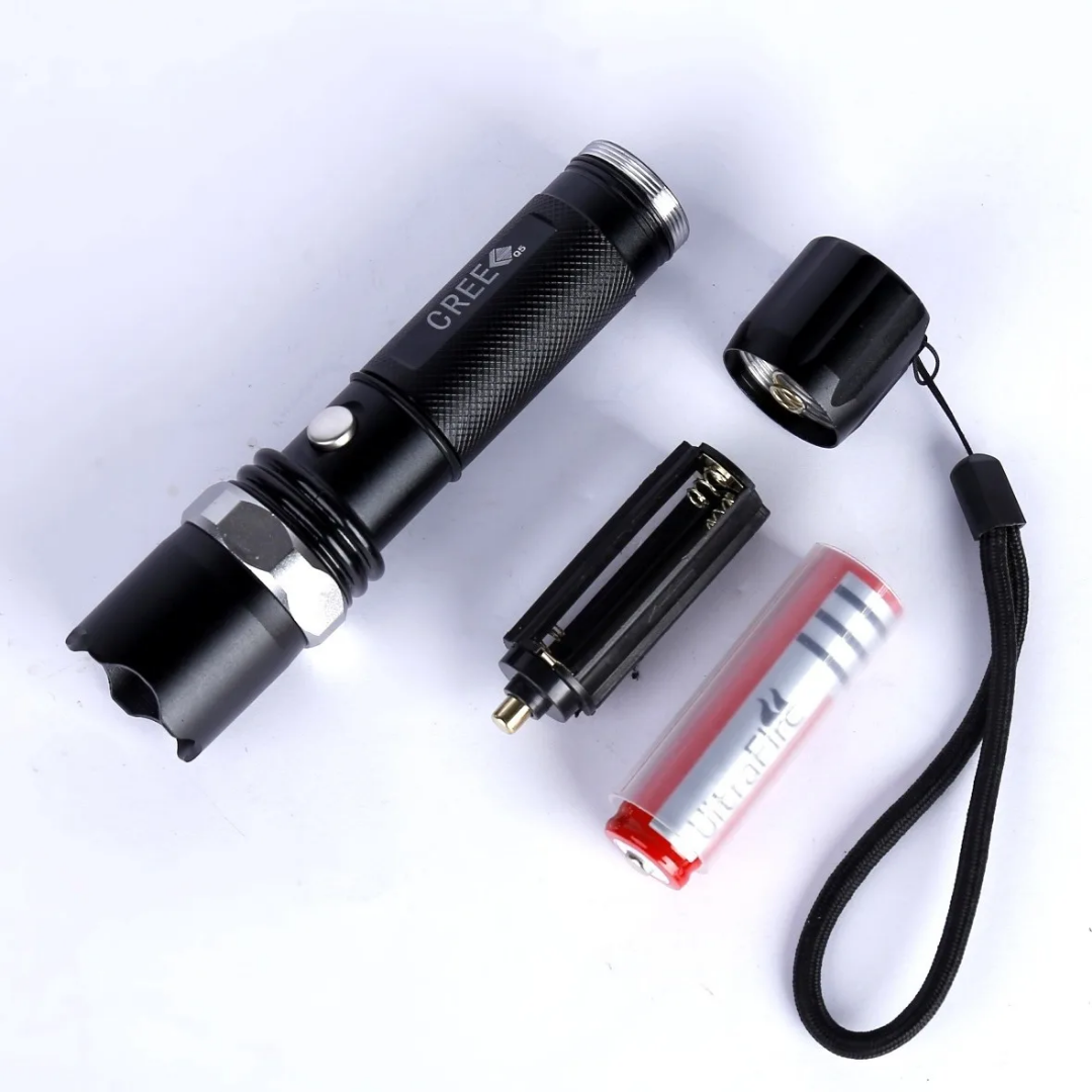 Small Flashlight Rechargeable with 12 Volt