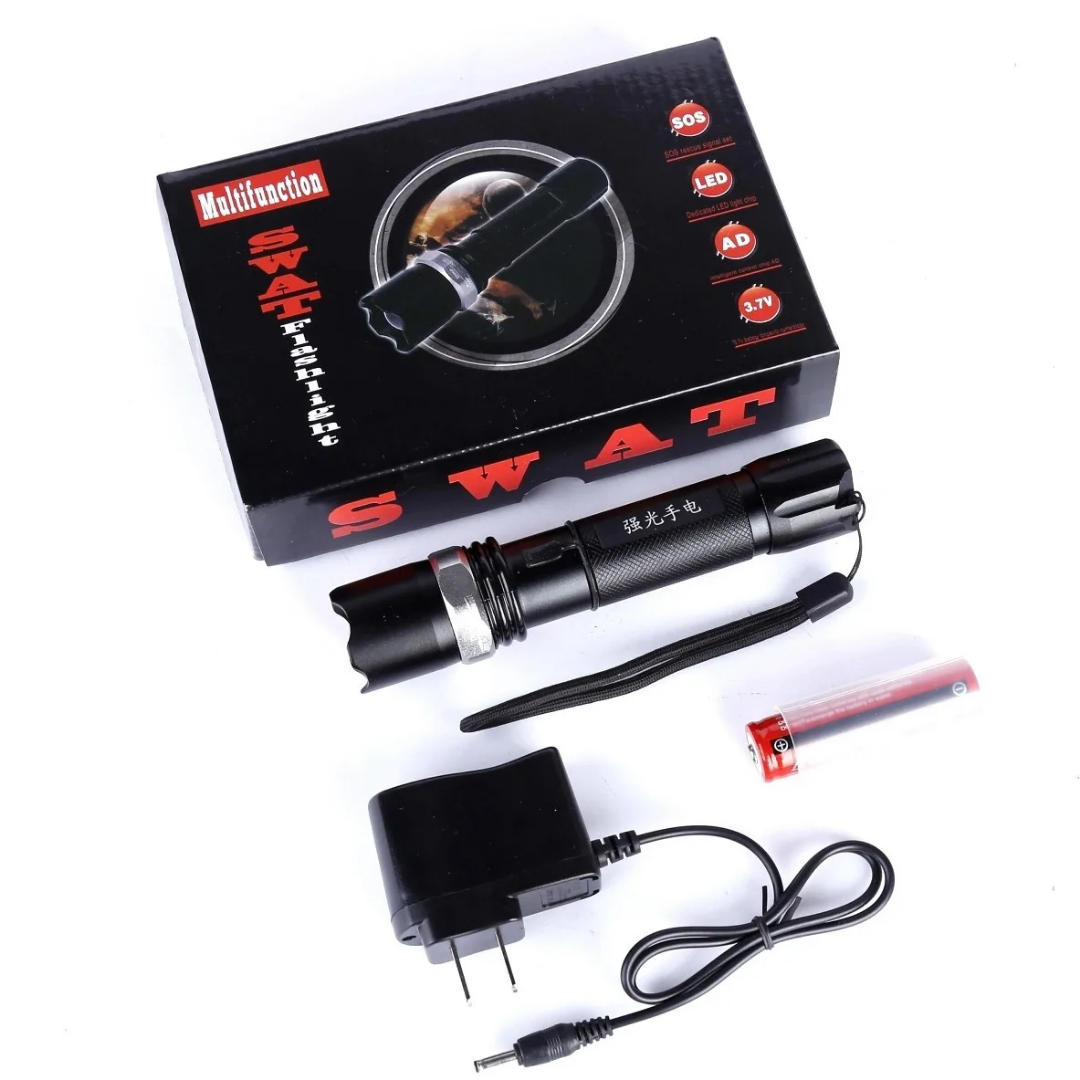 Small Flashlight Rechargeable with 12 Volt