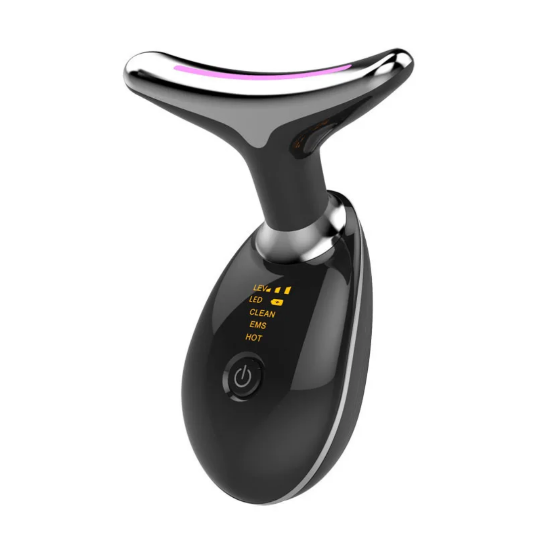 Boleouy 7-in-1 Beauty Device for Face and Neck,Firming Wrinkle Removal Tools,for Skin Care,Improve,Smooth,Glossy White