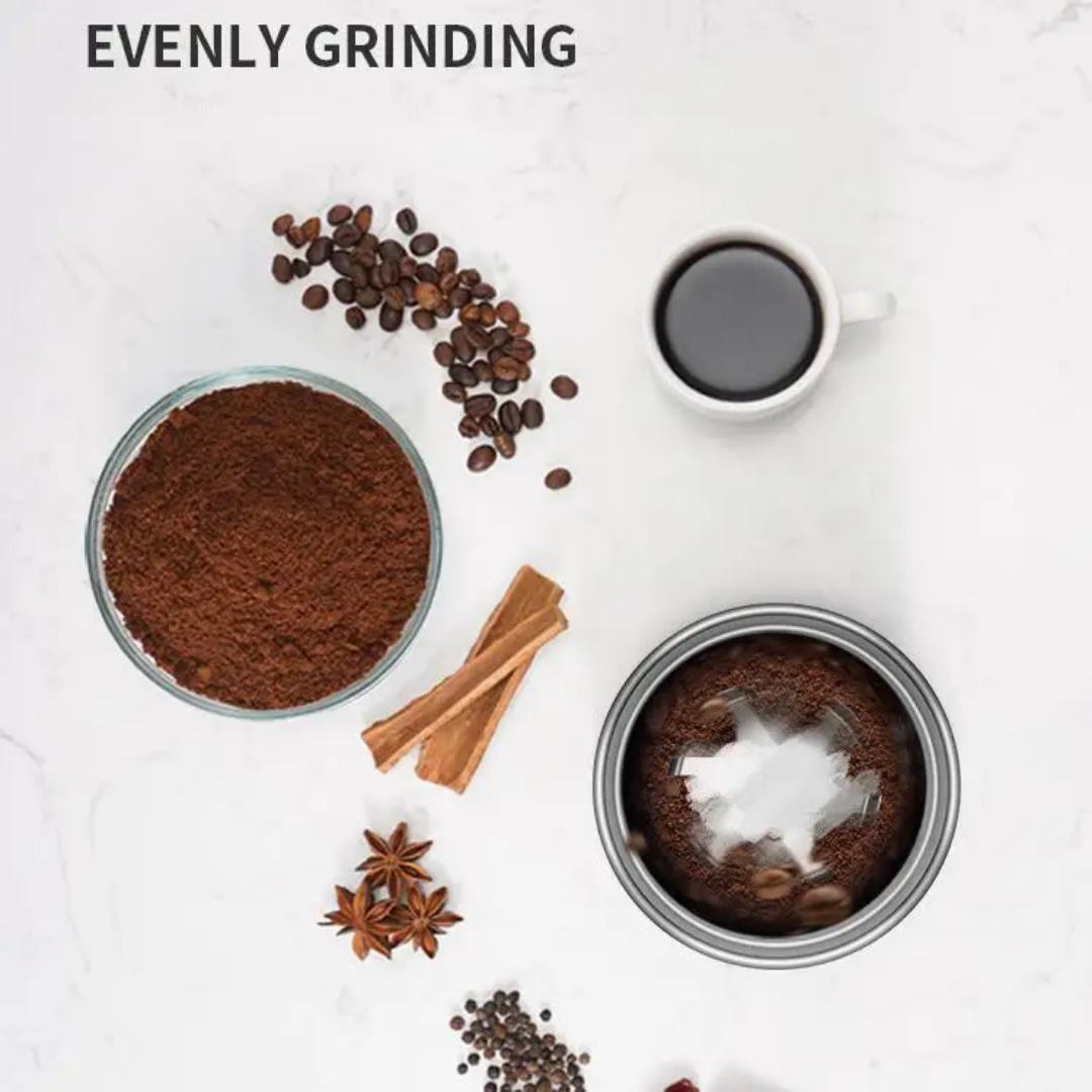 60Gram 160W Electric Coffee Grinder with Powerful Motor, With Removable S/S Bowl, For Grind Spices, Herbs, Nuts, Grains, Orange S64/OR 2 Years warranty