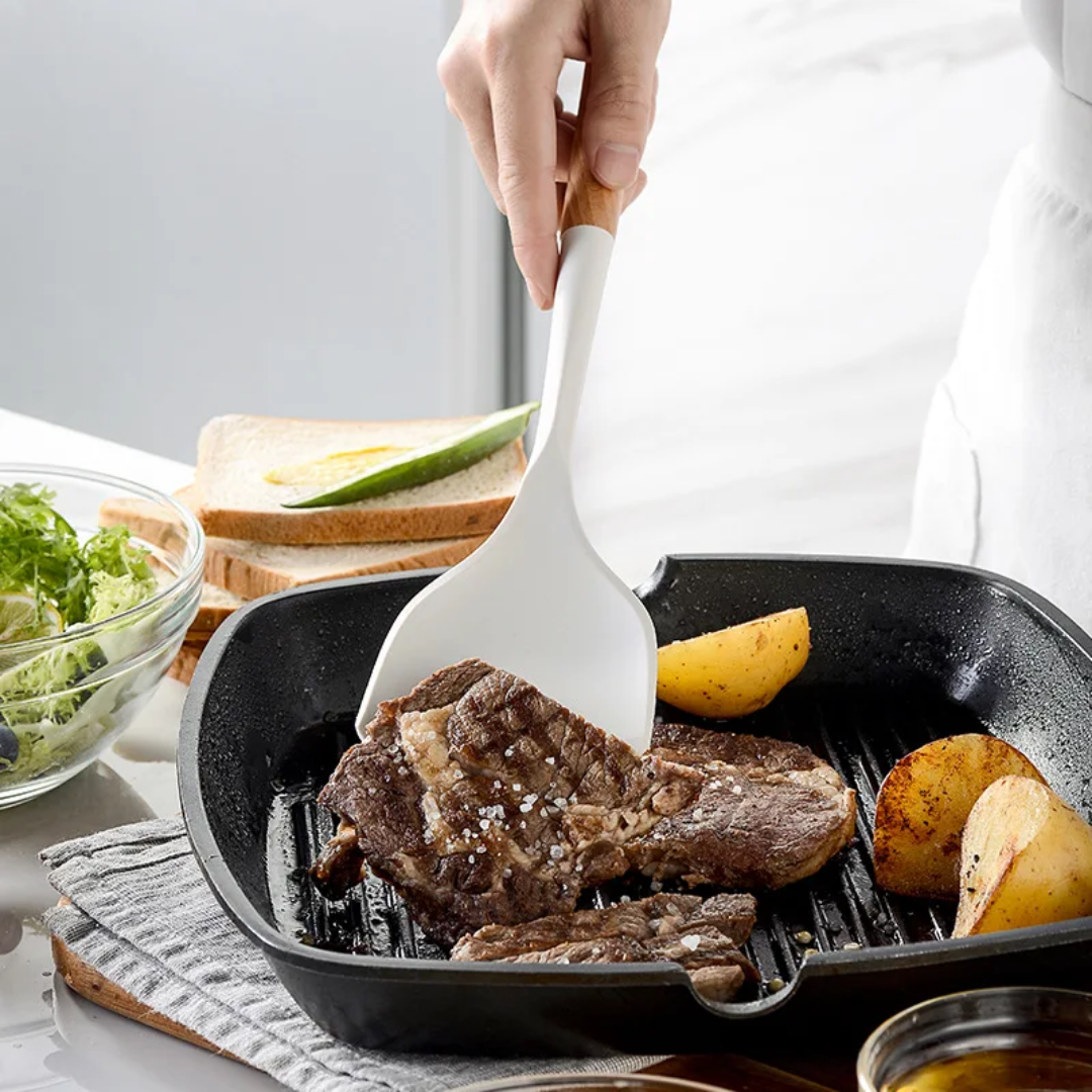 Sur La Table Flex-Core Silicone Spatula with Wood Handle