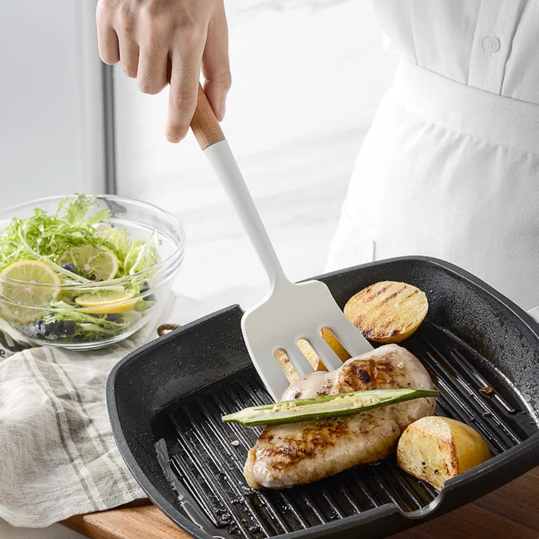 Sur La Table Flex-Core Silicone Spatula with Wood Handle