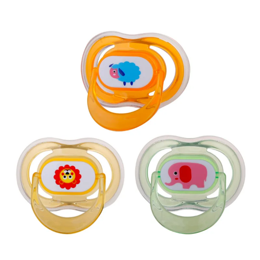 Adult Size Large Shield Pacifiers Bone Shaped Cutie Pacifier Orange