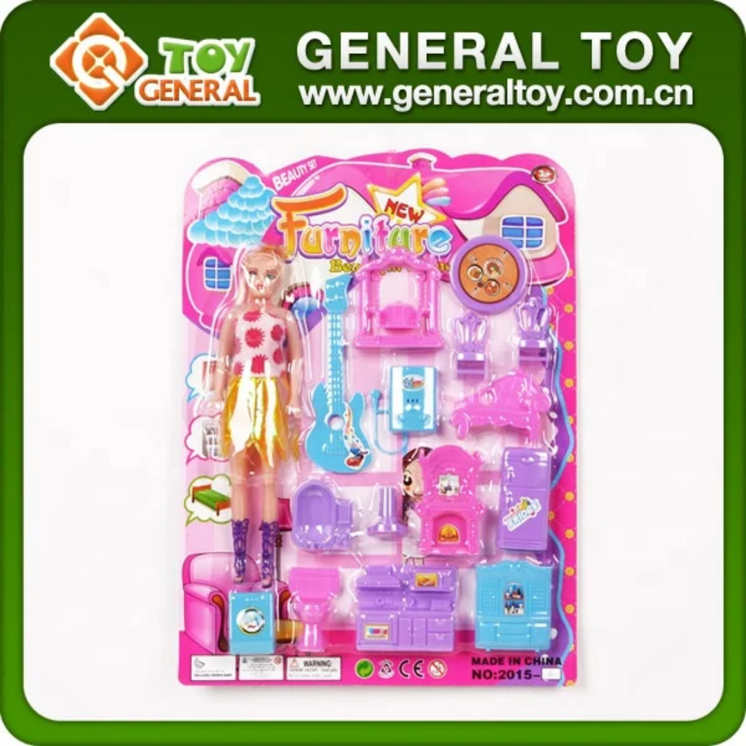 Brunte Doll with The Fitments for Doll House for The Kids with Nice Look and Design Playset for Girls Doll House