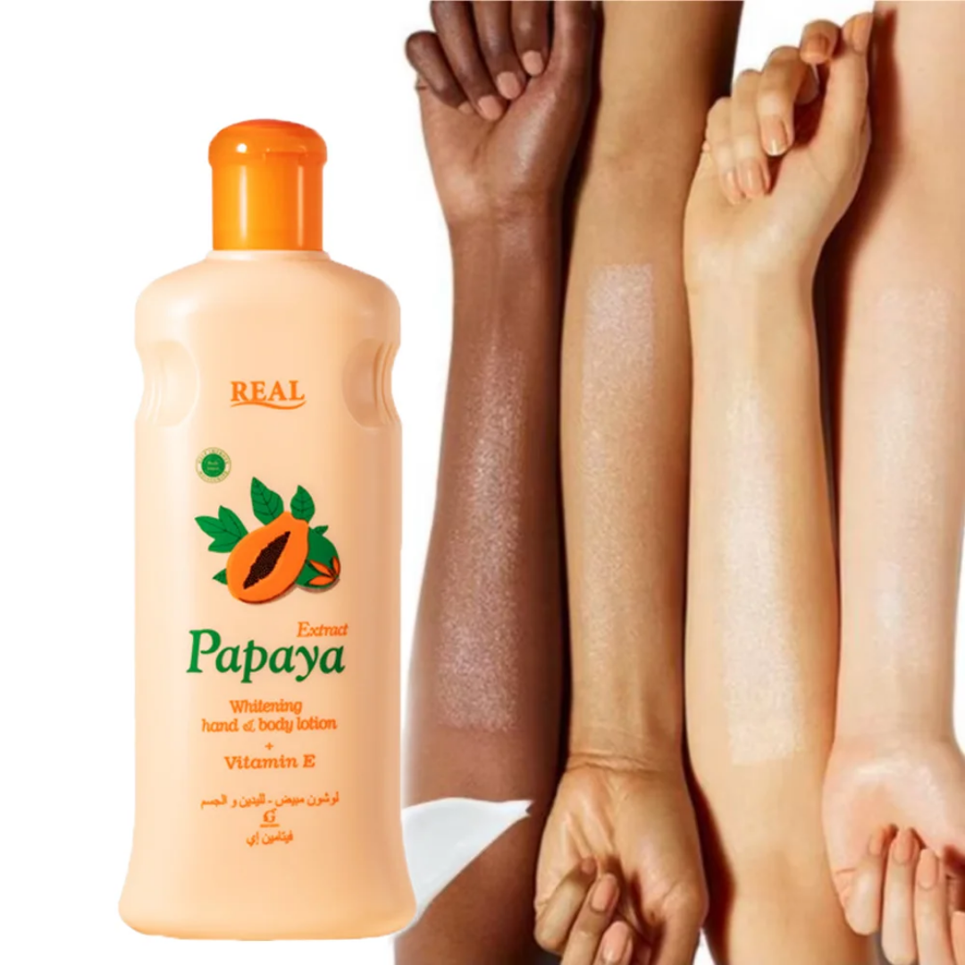 Papaya Extract Whitening Hand & Body Lotion + Vitamin E 600ml