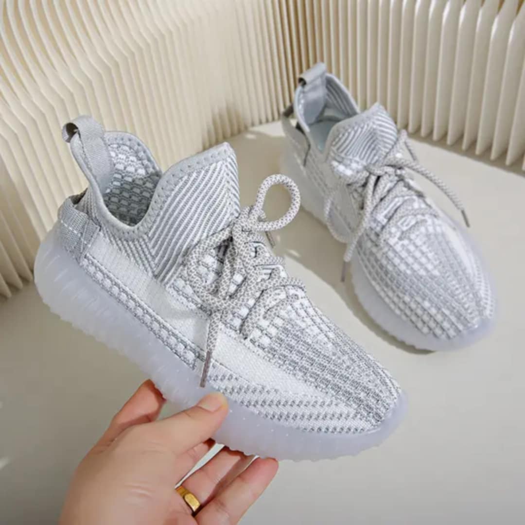 "Crystal Ice Knit Sneakers – Shine with Every Step"