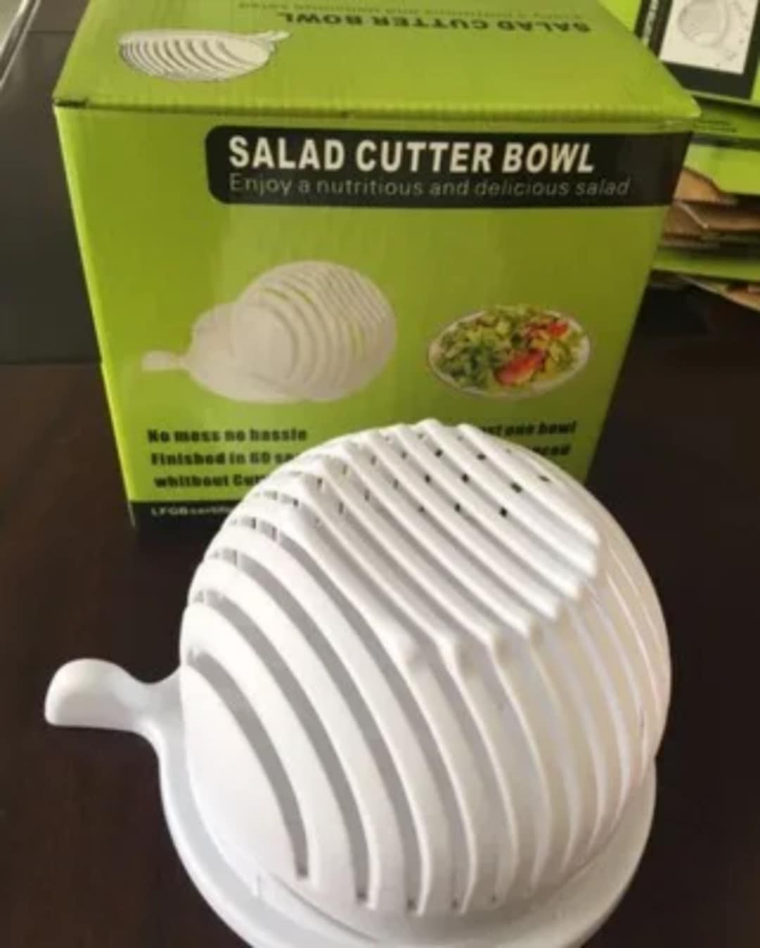 Multi-Function Salad Cutter Bowl – Quick & Easy Vegetable & Fruit Chopper