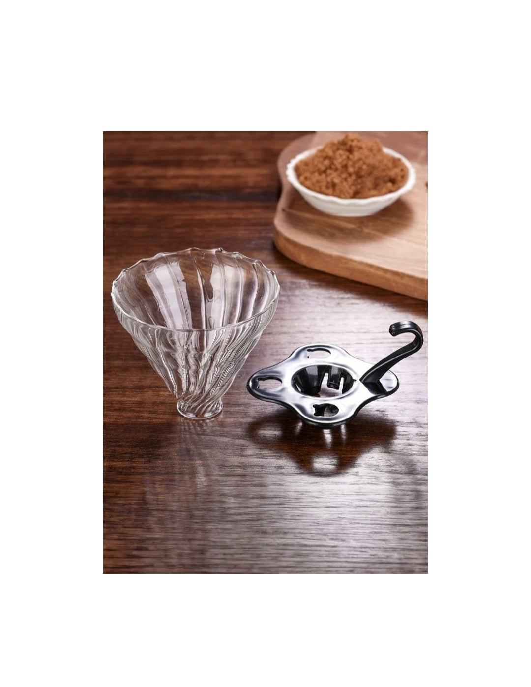Reusable Glass V60 Coffee Dripper Funnel | Pour Over Coffee Maker, Hand Brewed Coffee Filter Cup | Ideal for Coffee Lovers