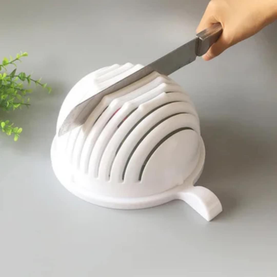 Multi-Function Salad Cutter Bowl – Quick & Easy Vegetable & Fruit Chopper