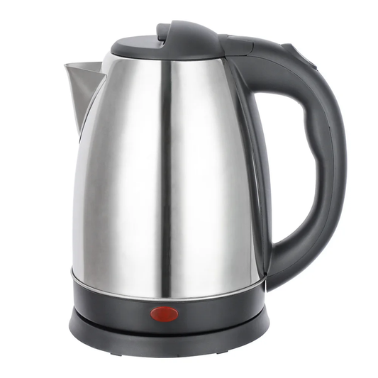 Kivara Electric Water Kettle Power 1500W, Made of Stainless Steel with On/Off Switch, Indicator, 2.0 Liter, 63220 Silver/Black 2 Years Warranty