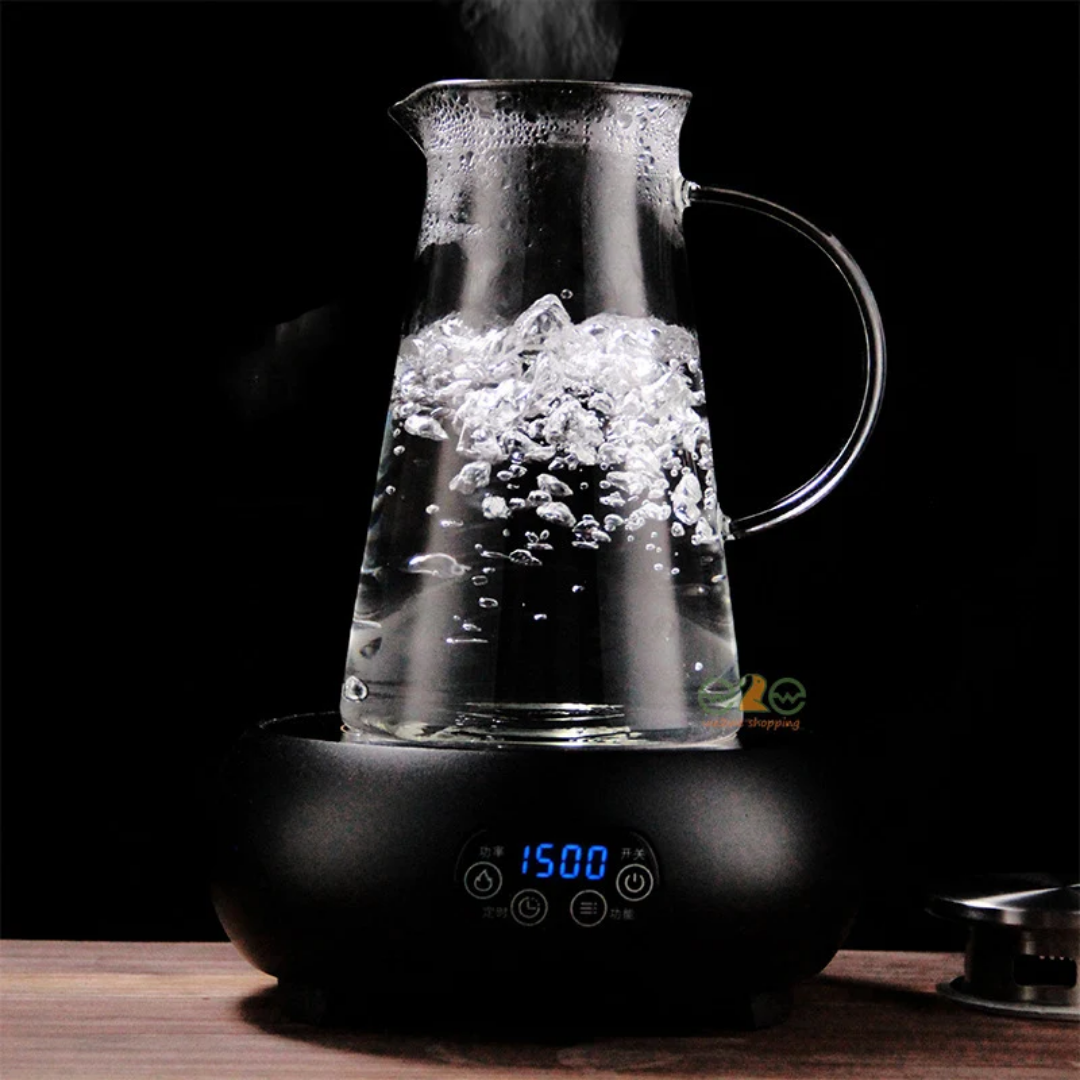 56oz/1600ml Glass Pitcher, Glass Jug with Stainless Steel Lid and Scale Line for Iced Tea & Juice, Homemade Drinks Water Pitcher, Water Jug with Handle for Lemonade, Milk, Cold or Hot Beverage