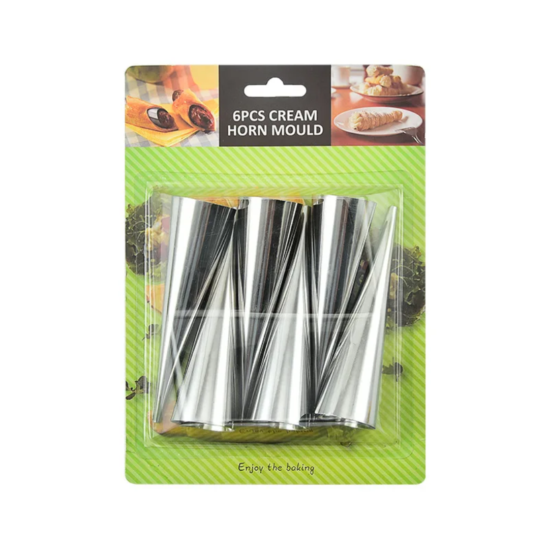 Pack of 24 iridescent curl moulds, 2 pieces cleaning brush and 1 piece pipeline tip, cannoli tube, stainless steel croissant shape, non-stick iridescent curls shapes for squirrels, waffle