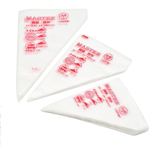 100 Pcs/set Pastry Piping Bag Disposable Cake Decorating Bags Anti-Burst Cupcake Icing Bags