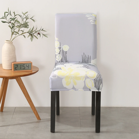 Stretch Printed Dining Chair Covers Set of 6,