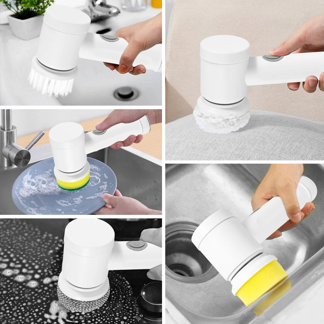 Cleaning Brush Battery Powered Cordless Electric Cleaning Brush Scrubber Tool for Kitchen Bathtub Shower Bidet Scrubber Tool