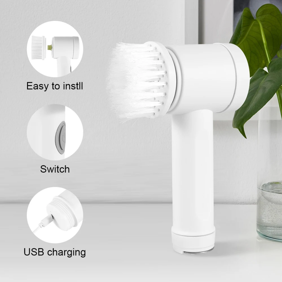 Cleaning Brush Battery Powered Cordless Electric Cleaning Brush Scrubber Tool for Kitchen Bathtub Shower Bidet Scrubber Tool