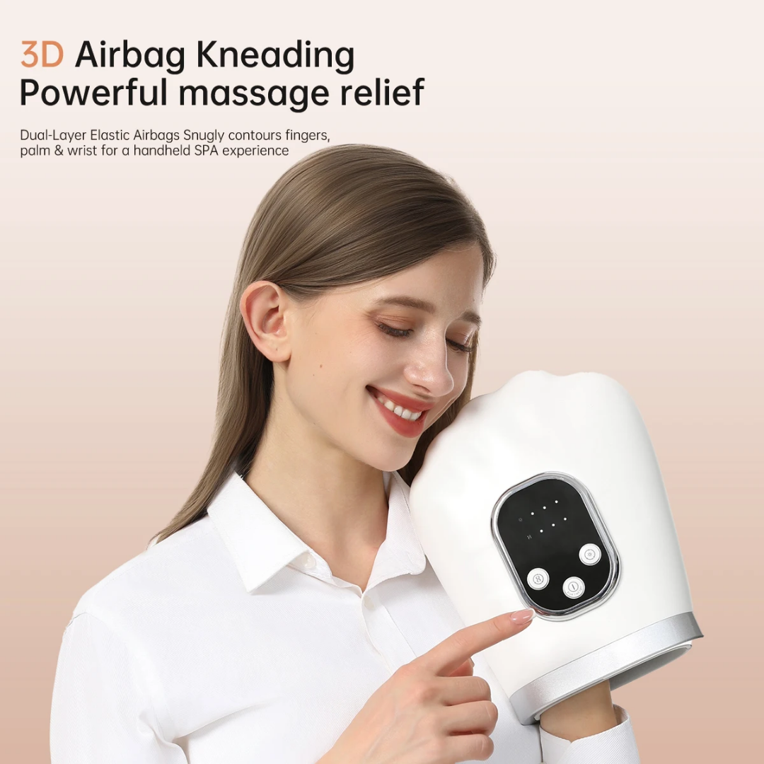 Electric Hand Massager with Heat & Pressure Therapy