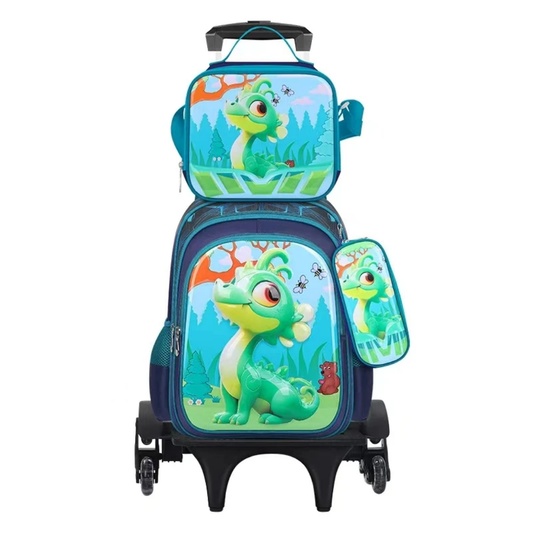 Lucky Kids Children Large Rolling School Bag