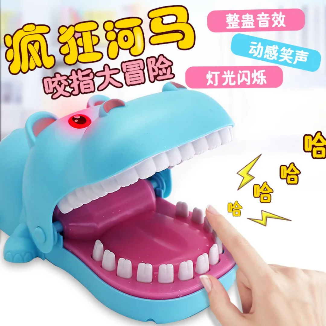 Interactive Crocodile Finger Biting Toy- Interactive Party Board Game Toy for Multiple Players-Pulling Game for Youngsters 3+, Perfect Party Gift