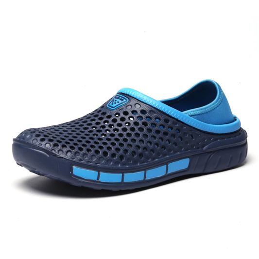 Men'S Stylish Solid Color And Color-Blocked Hole Shoes: