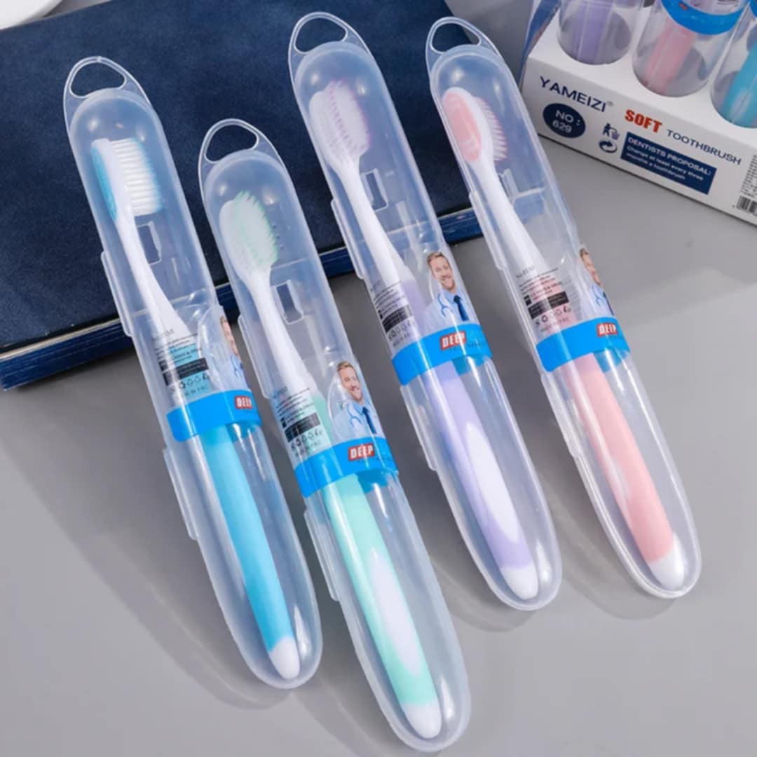 Caibomaoyi Extra Soft Toothbrushes, Periodontist Design Tapered Bristles for Sensitive Teeth & Receding Gums