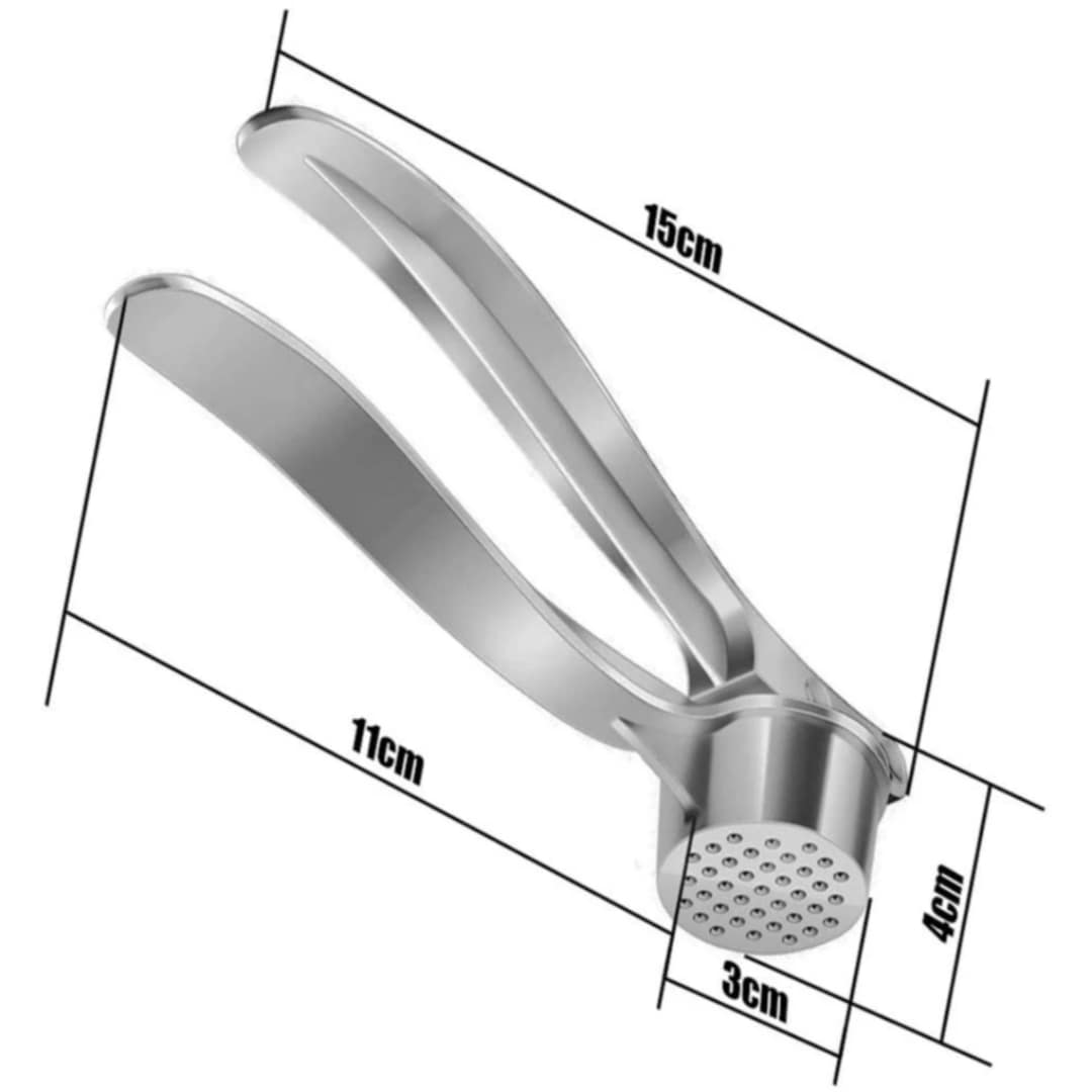 Premium Stainless Steel Garlic Press – Easy Crusher for Garlic, Ginger & More