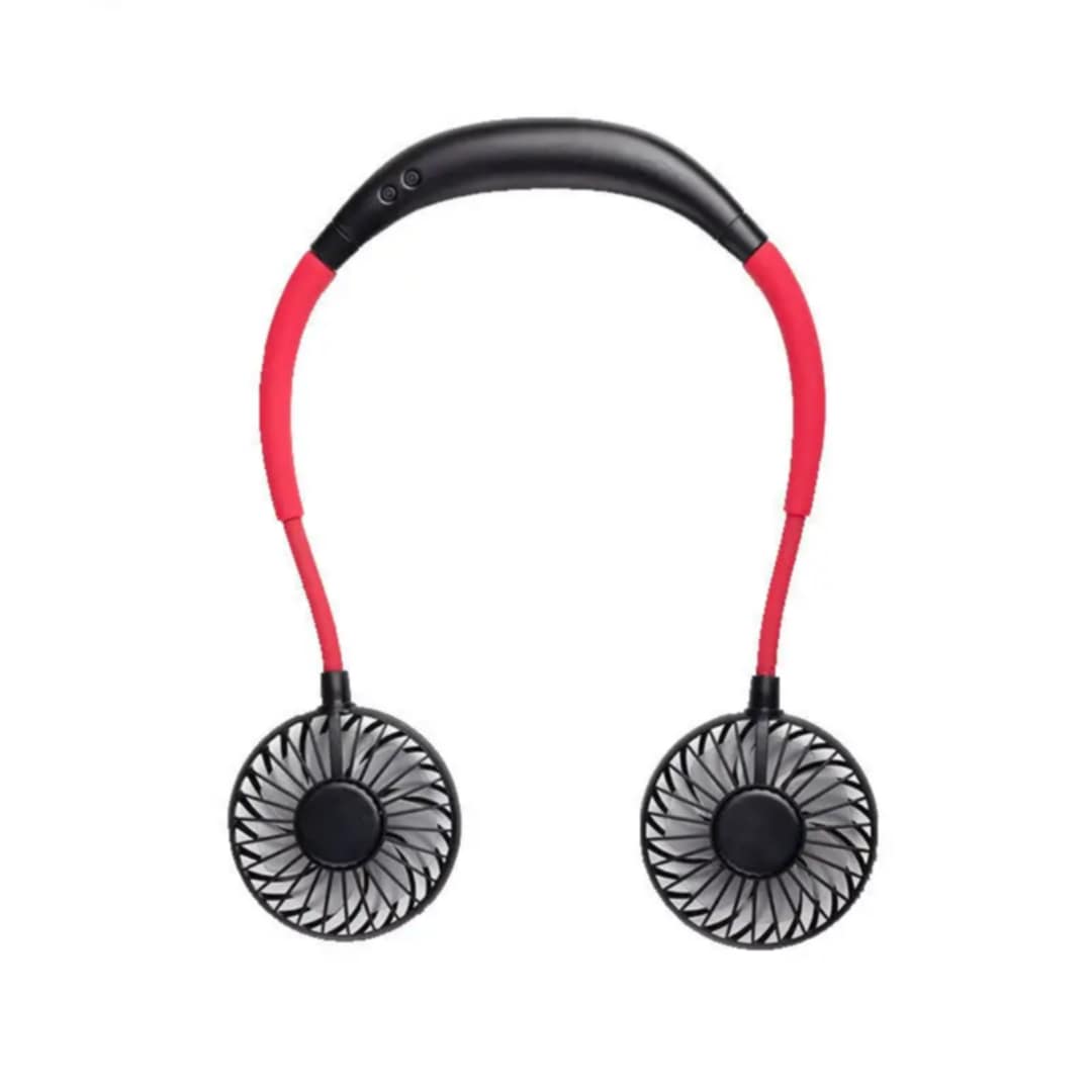 Rechargeable Portable Neck Fan – Hands-Free Cooling with Dual Adjustable Heads"