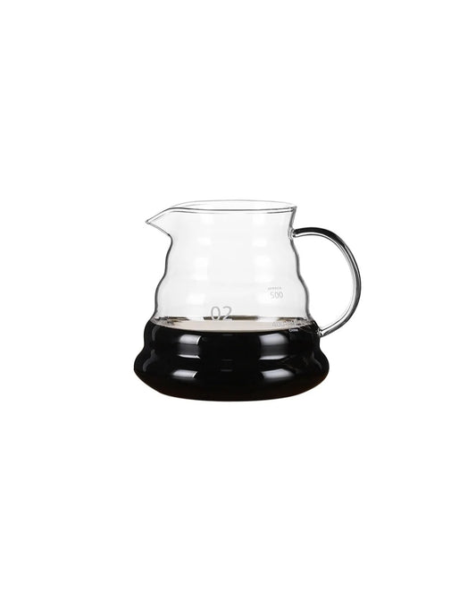 V60 Manual Coffee Share Pot With Filter Glass Clear