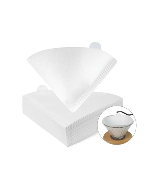 100 Piece Coffee Paper Filter V60 Size 02 White