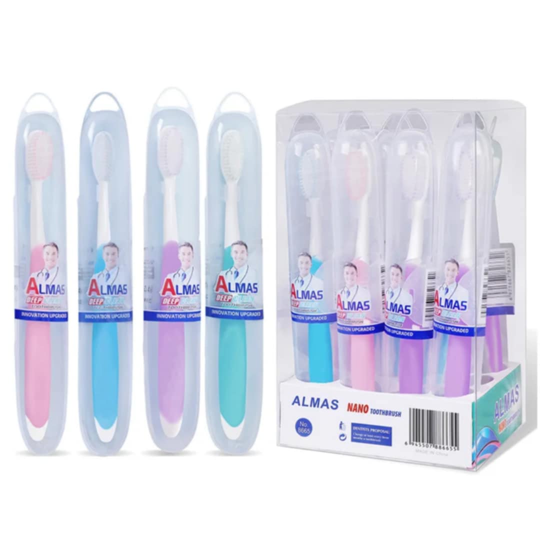 Caibomaoyi Extra Soft Toothbrushes, Periodontist Design Tapered Bristles for Sensitive Teeth & Receding Gums