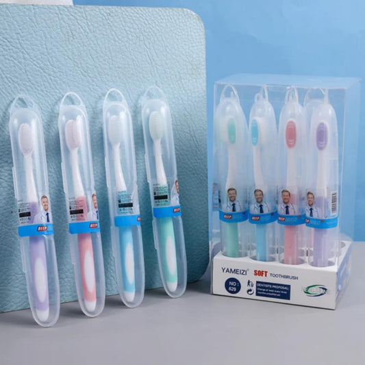 Caibomaoyi Extra Soft Toothbrushes, Periodontist Design Tapered Bristles for Sensitive Teeth & Receding Gums