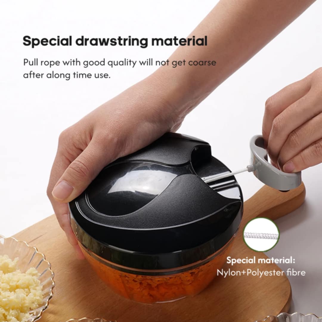 Manual Hand-Pull Food Chopper – Mini Vegetable & Onion Cutter